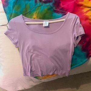 Lavender crop top